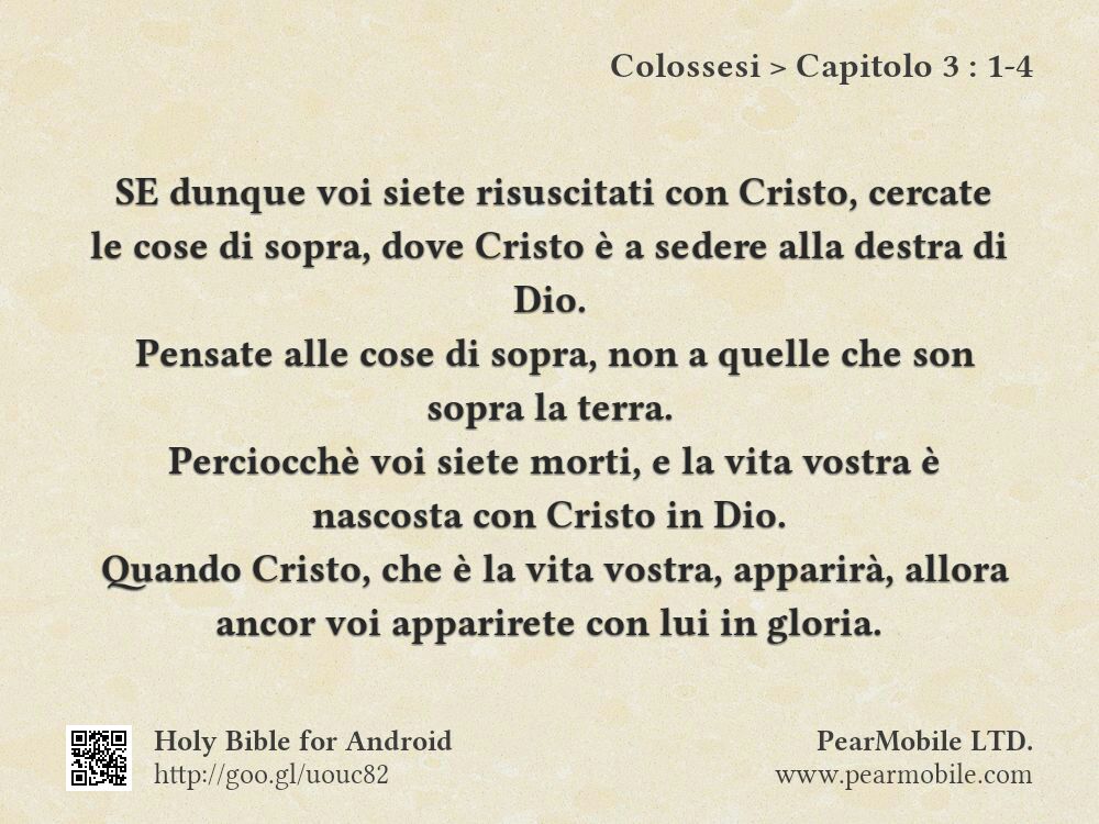 Colossesi, Capitolo 3:1-4